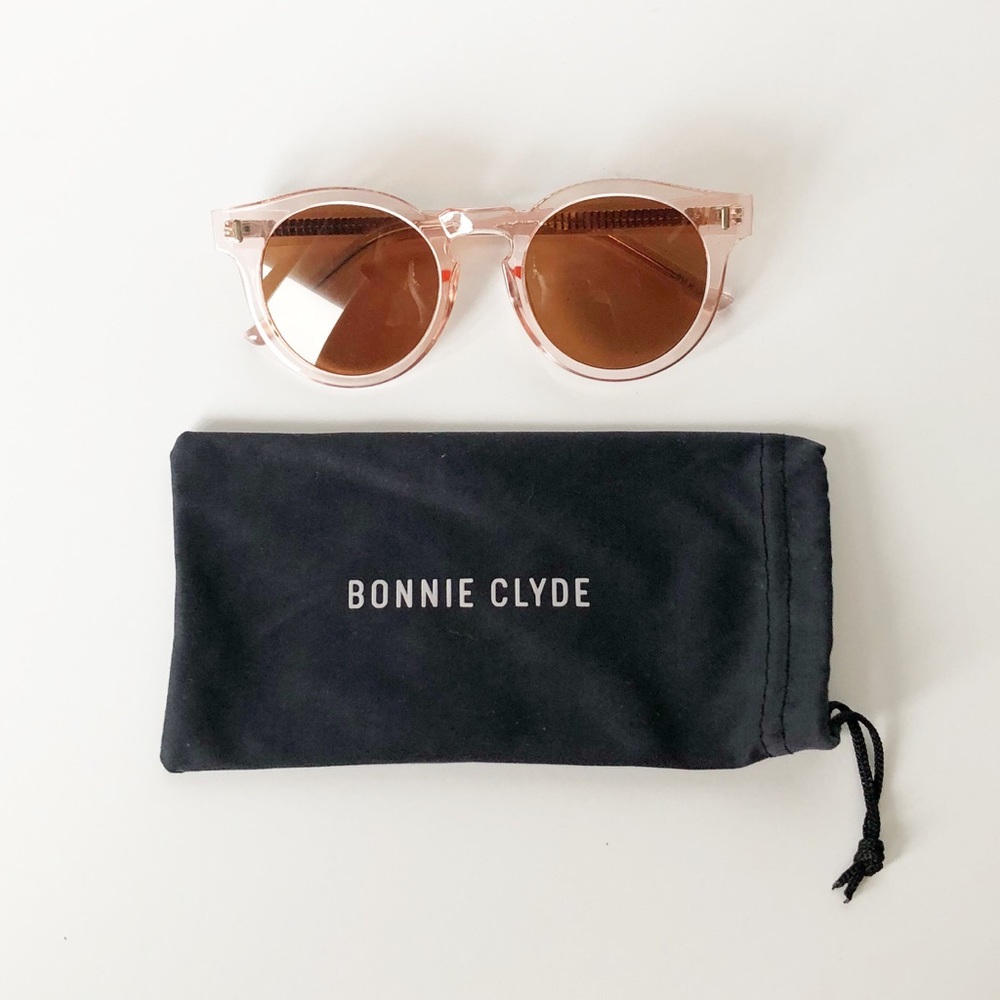 Bonnie Clyde Light Pink Sunglasses- Box of Style